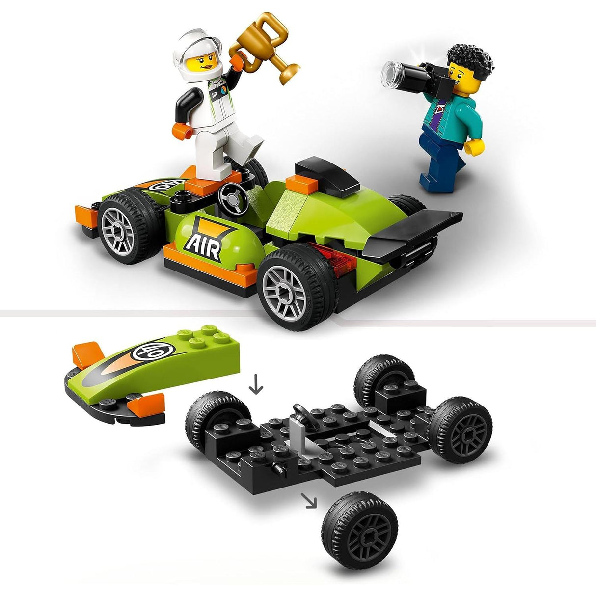 Lego City 60399 Green Race Car