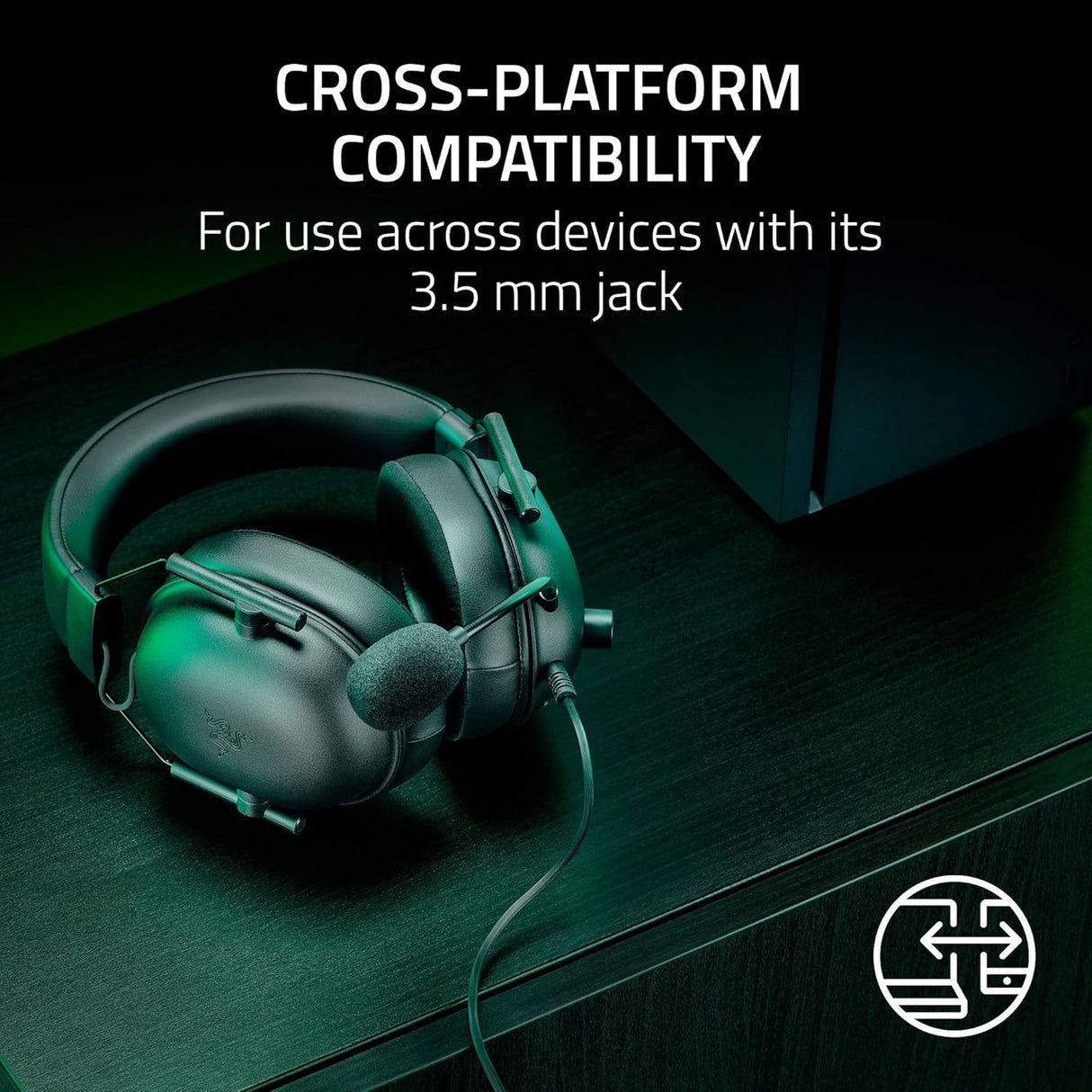 Razer BlackShark V2 X Wired eSports Headset - Black - Pristine