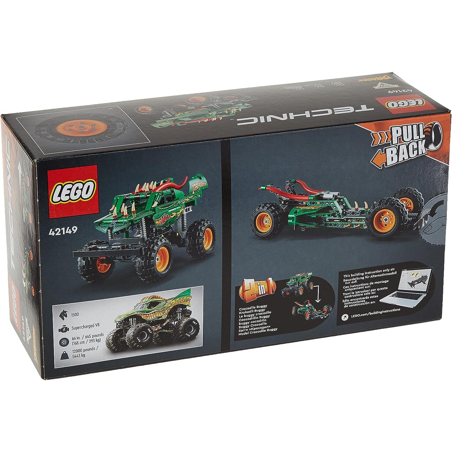 LEGO 42149 Technic Monster Jam Dragon 2 in 1 Monster Truck