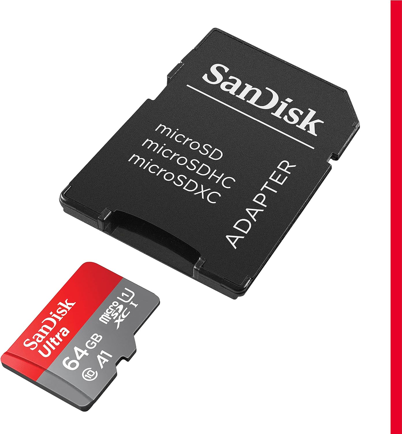 SanDisk 64GB Ultra microSDXC UHS-I Memory Card with Adapter
