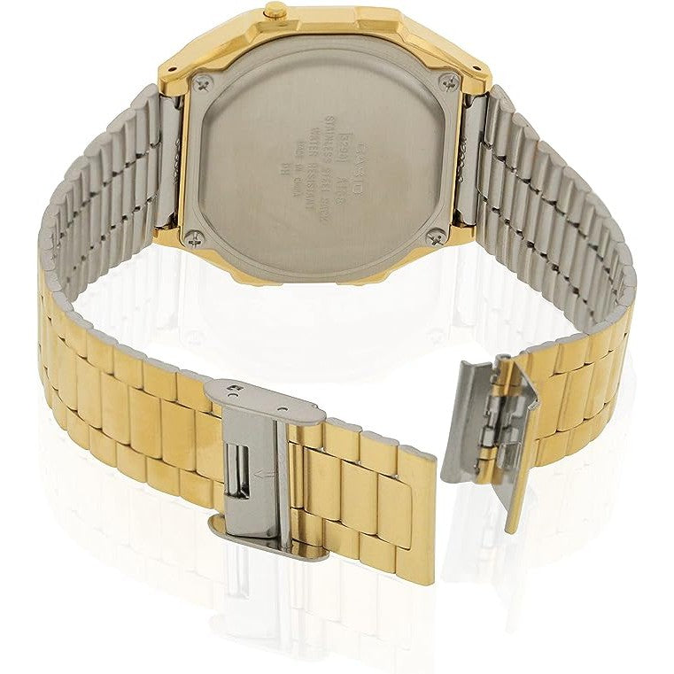 Casio A168WG-9WDF Unisex Vintage Bracelet Strap Watch - Gold