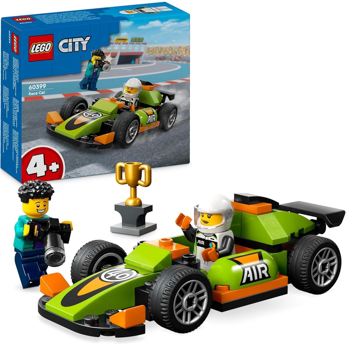 Lego City 60399 Green Race Car