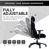 Anda Seat Luna Premium Large Gaming Chair - Black Fabric - Excellent