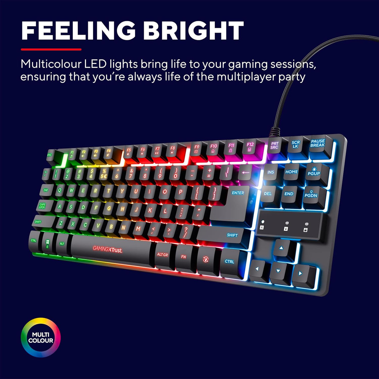 Trust GXT 833 Thado Gaming Keyboard - Pristine