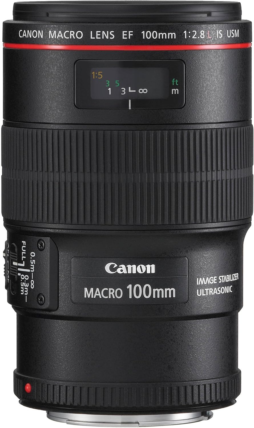 Canon EF 100mm f/2.8L Macro IS USM Lens - Pristine