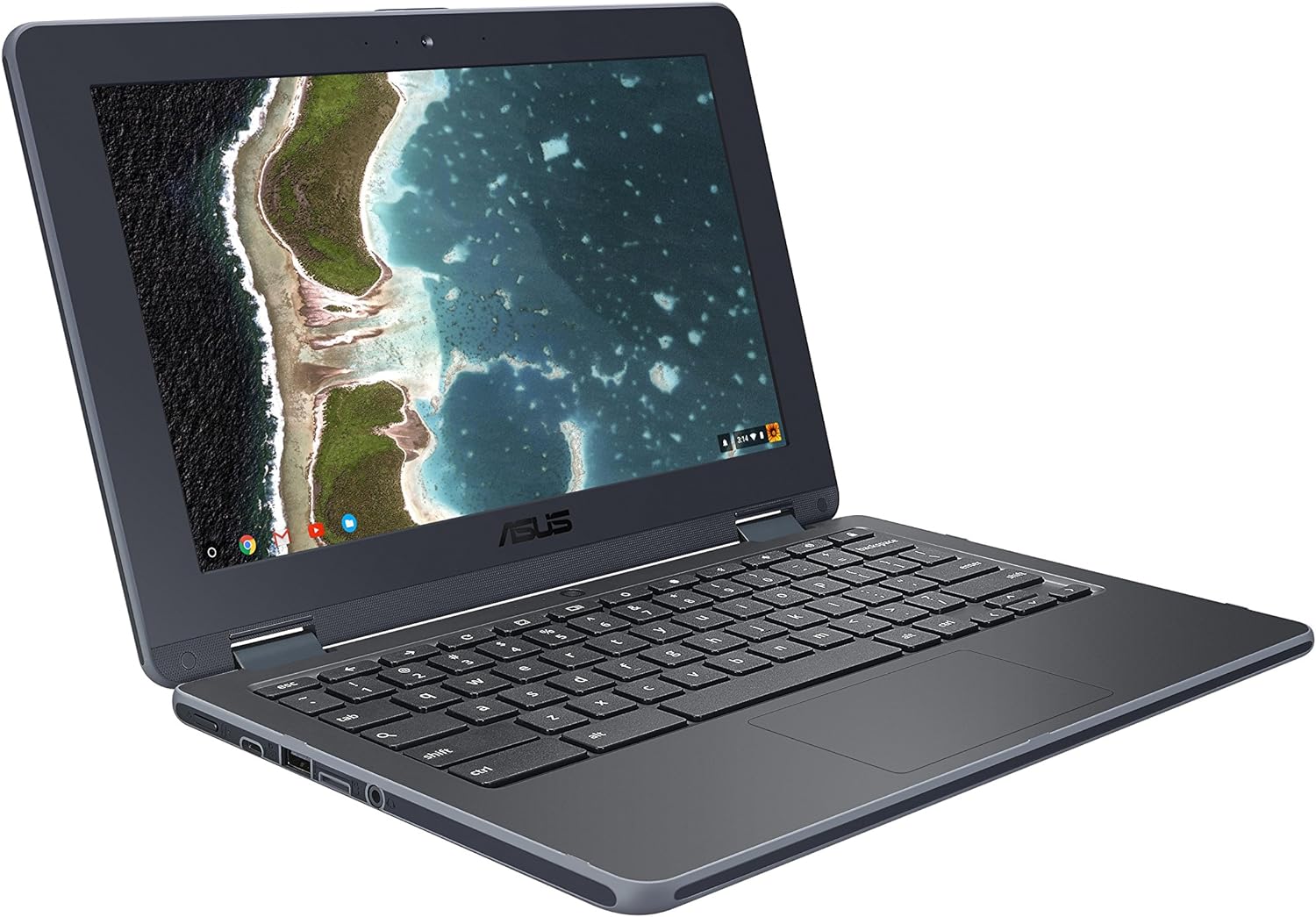 Refurbished ASUS Chromebook Flip Intel Celeron N3350 4GB RAM 32GB 11.6" - Grey - Good
