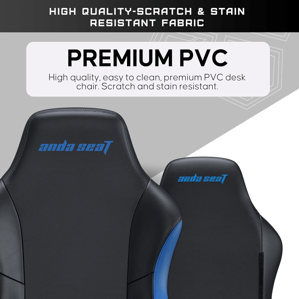 Anda Seat Luna Premium Large Gaming Chair - Black / Blue - Excellent