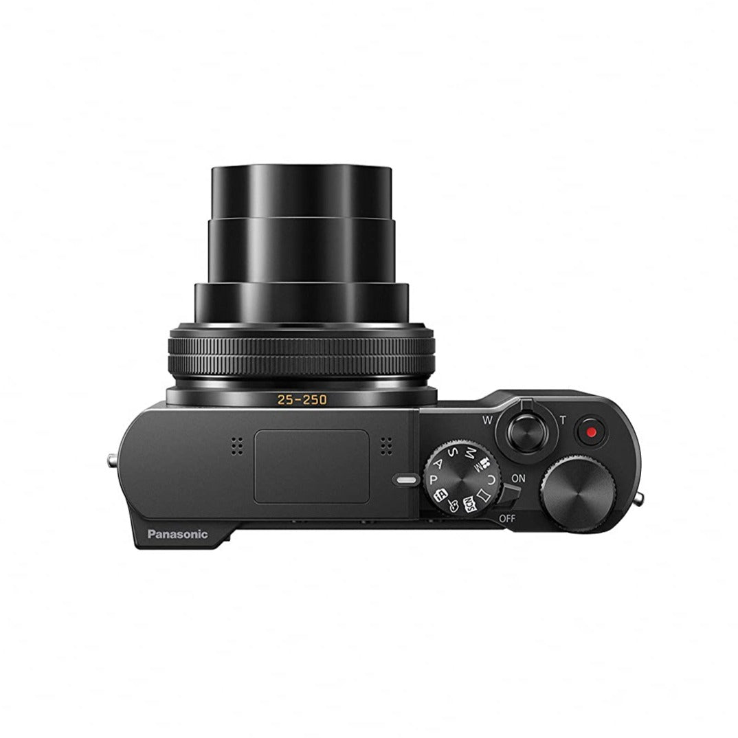 Panasonic Lumix DMC-TZ100 Digital Camera, 4K Ultra HD, 20.1MP, Black