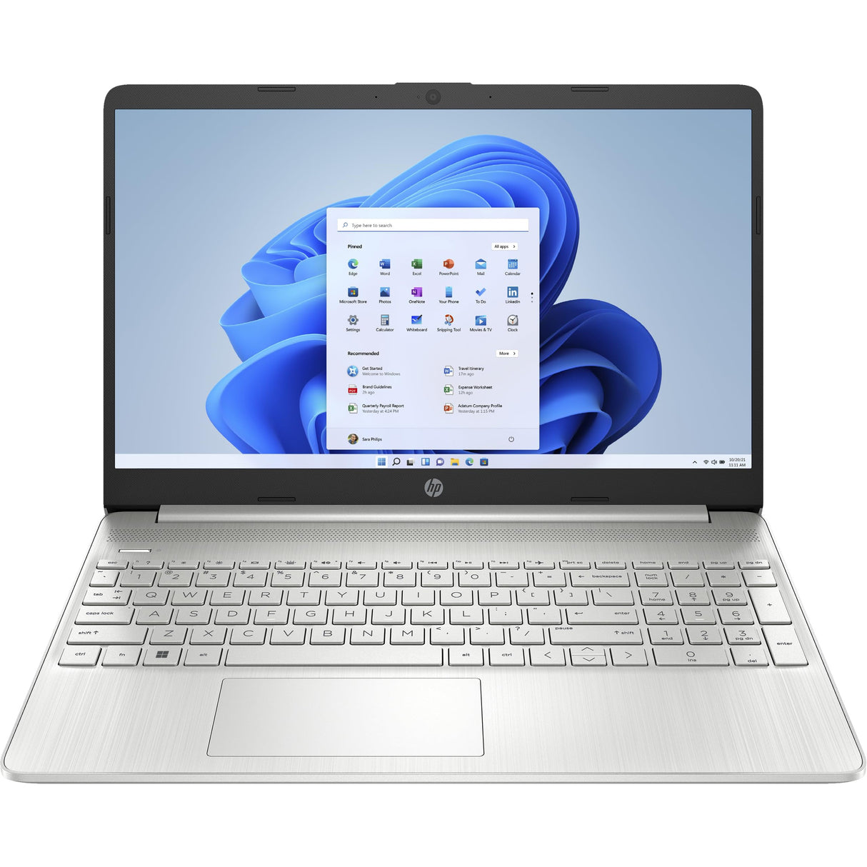 Refurbished HP 15S-FQ2039NA Intel Core i3-1115G4 4GB RAM 256GB SSD 15.6" Laptop - Silver - Excellent