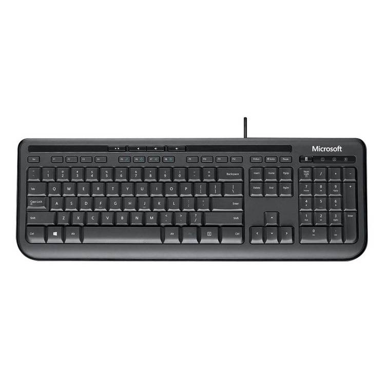 Microsoft Wired 600 Keyboard - Black