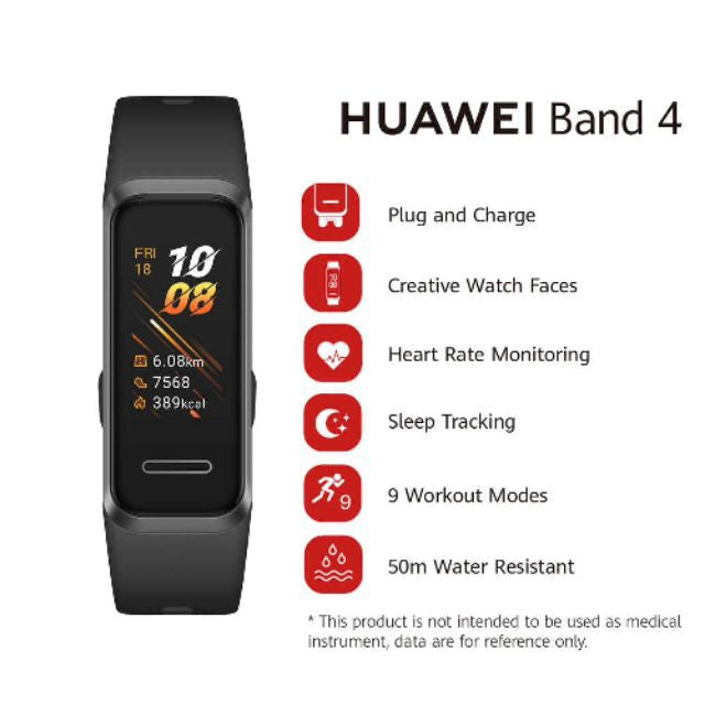 Huawei Band Fitness Activity Tracker Black Refurbished Good