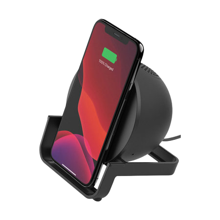 Belkin 10W Wireless Charger Stand & Speaker - Black - Refurbished Good