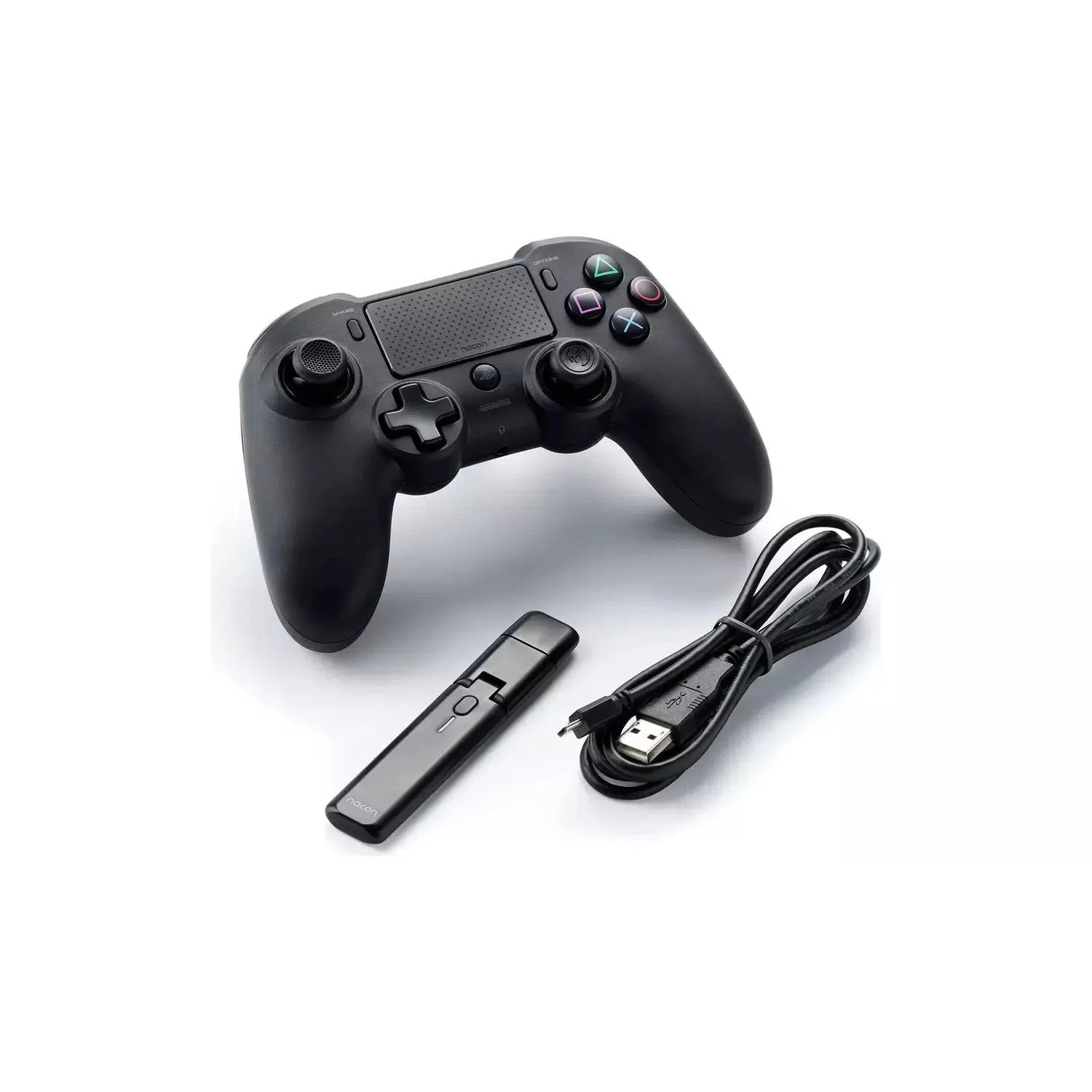 Nacon Asymmetric Official PS4 Wireless Controller - Black - New