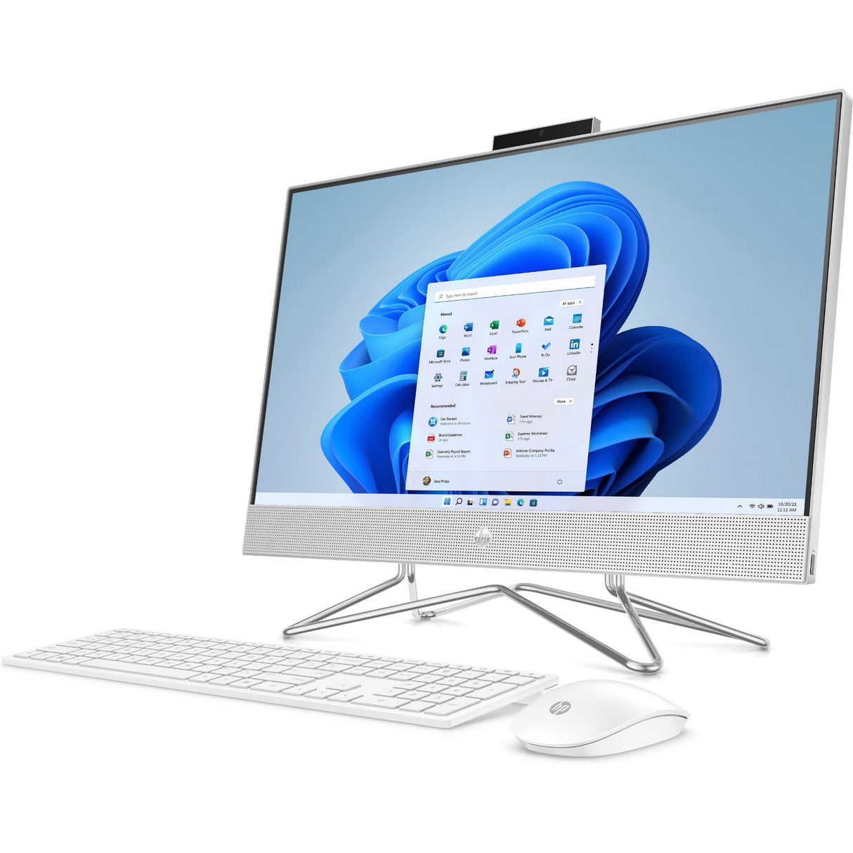 HP All-in-One 24-DP0062NA AMD Ryzen 5 4500U 8GB RAM 256GB SSD 23.8" - White
