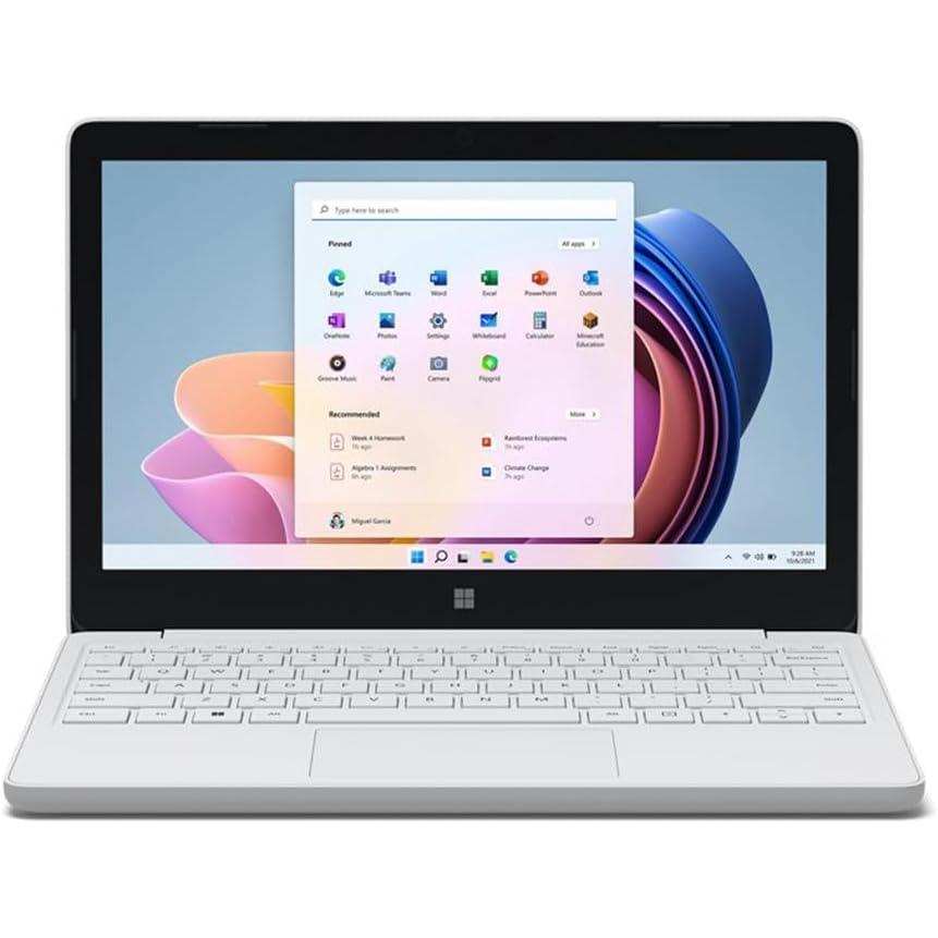 Microsoft Surface Laptop SE Intel Celeron N4120, 8GB RAM 2400.00 MHZ DDR4 128GB, Silver Grade Fair