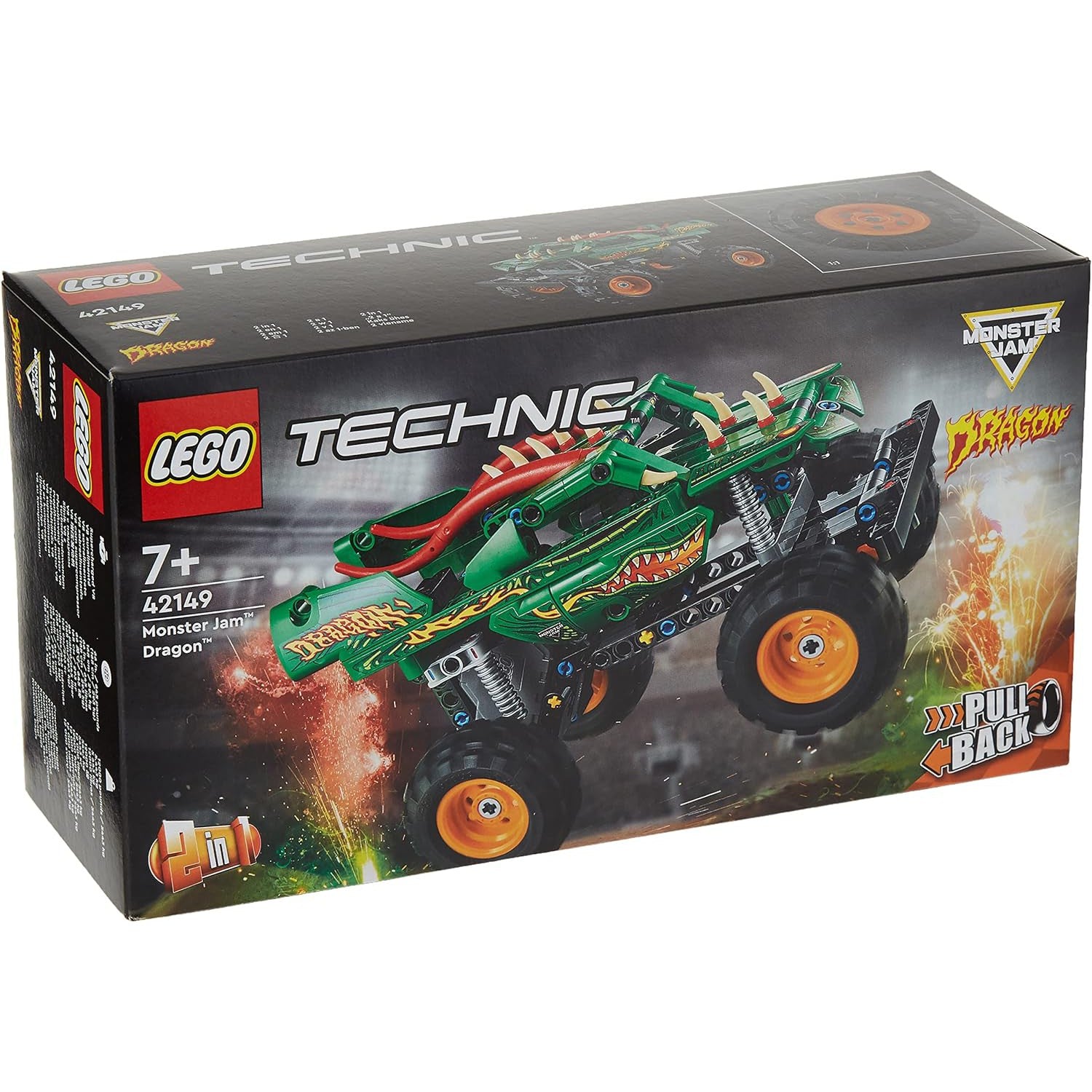 LEGO 42149 Technic Monster Jam Dragon 2 in 1 Monster Truck