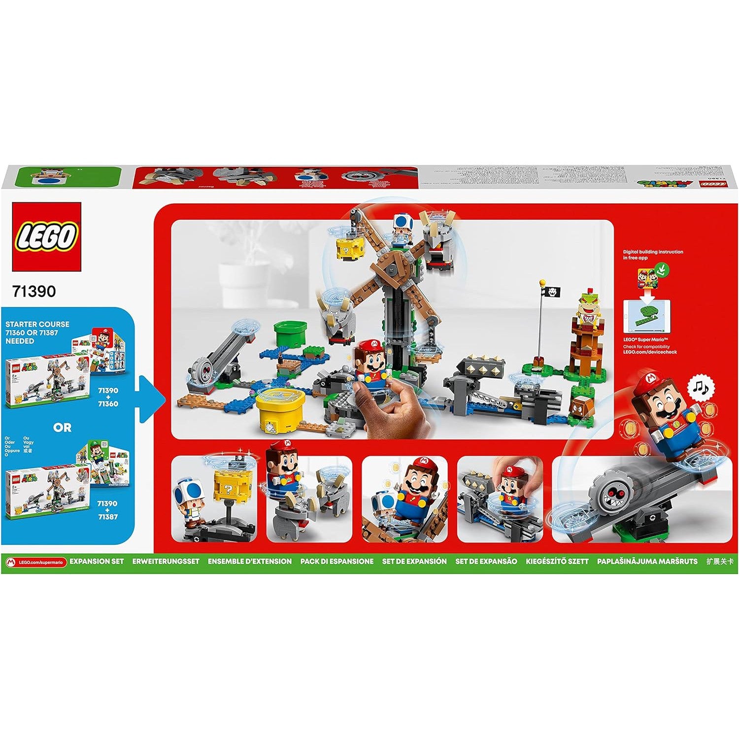 Lego 71390 Super Mario Reznor Knockdown Expansion Set