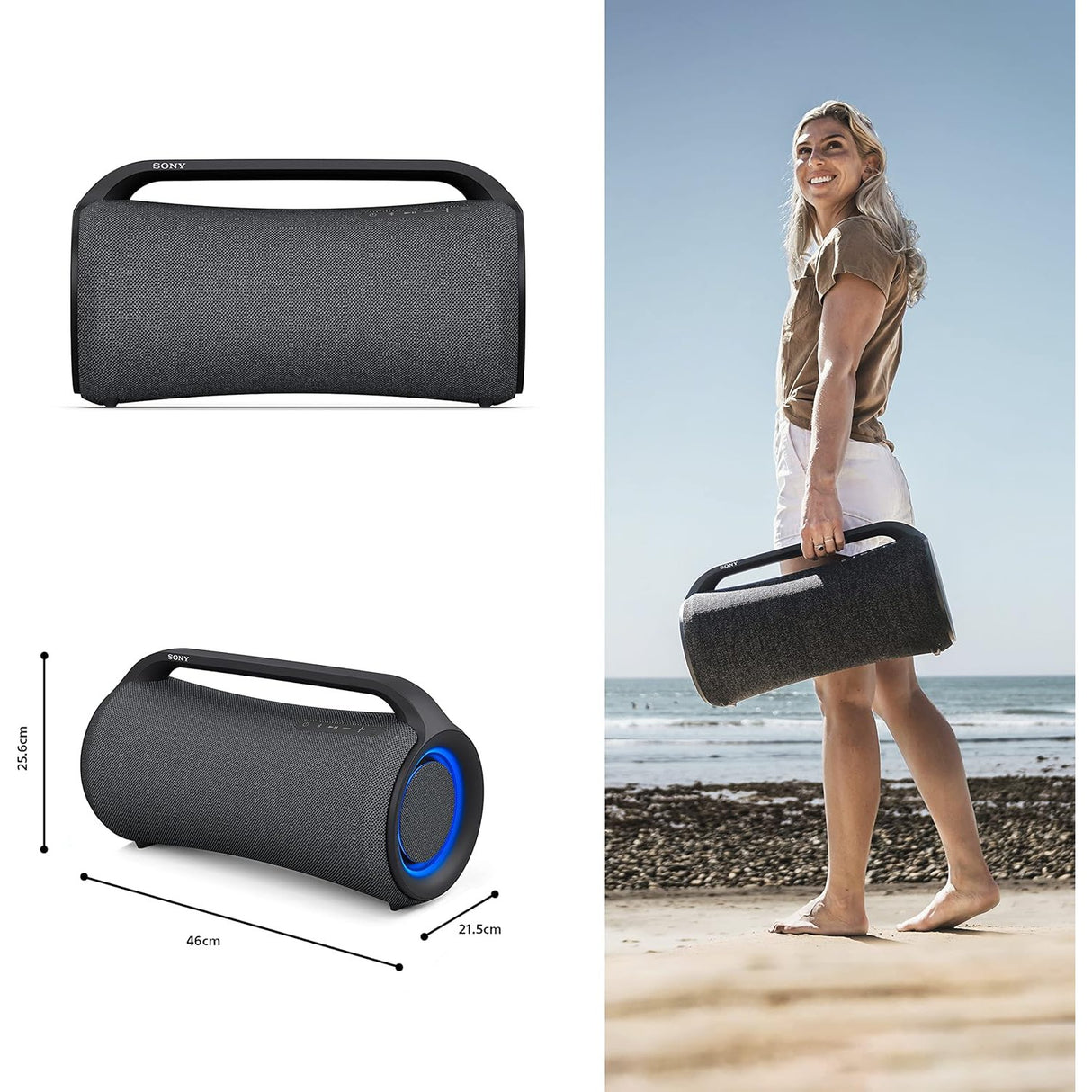 Sony SRS-XG500 X-Series Portable Wireless Speaker - Black - Good