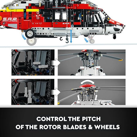 LEGO 42145 Technic Airbus H175 Rescue Helicopter - Pristine