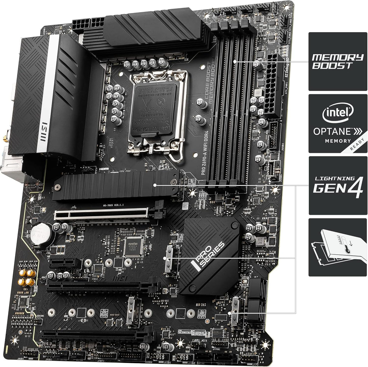 MSI PRO Z690-A WIFI DDR4 Motherboard ATX - Pristine