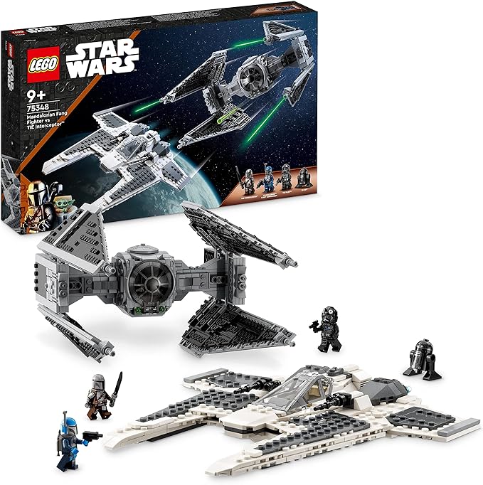Lego 75348 Star Wars Mandalorian Fang Fighter vs. TIE Interceptor