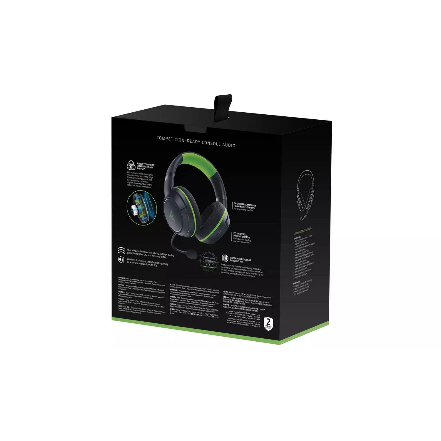 Razer Kaira Xbox Gaming Wireless Headset - Black