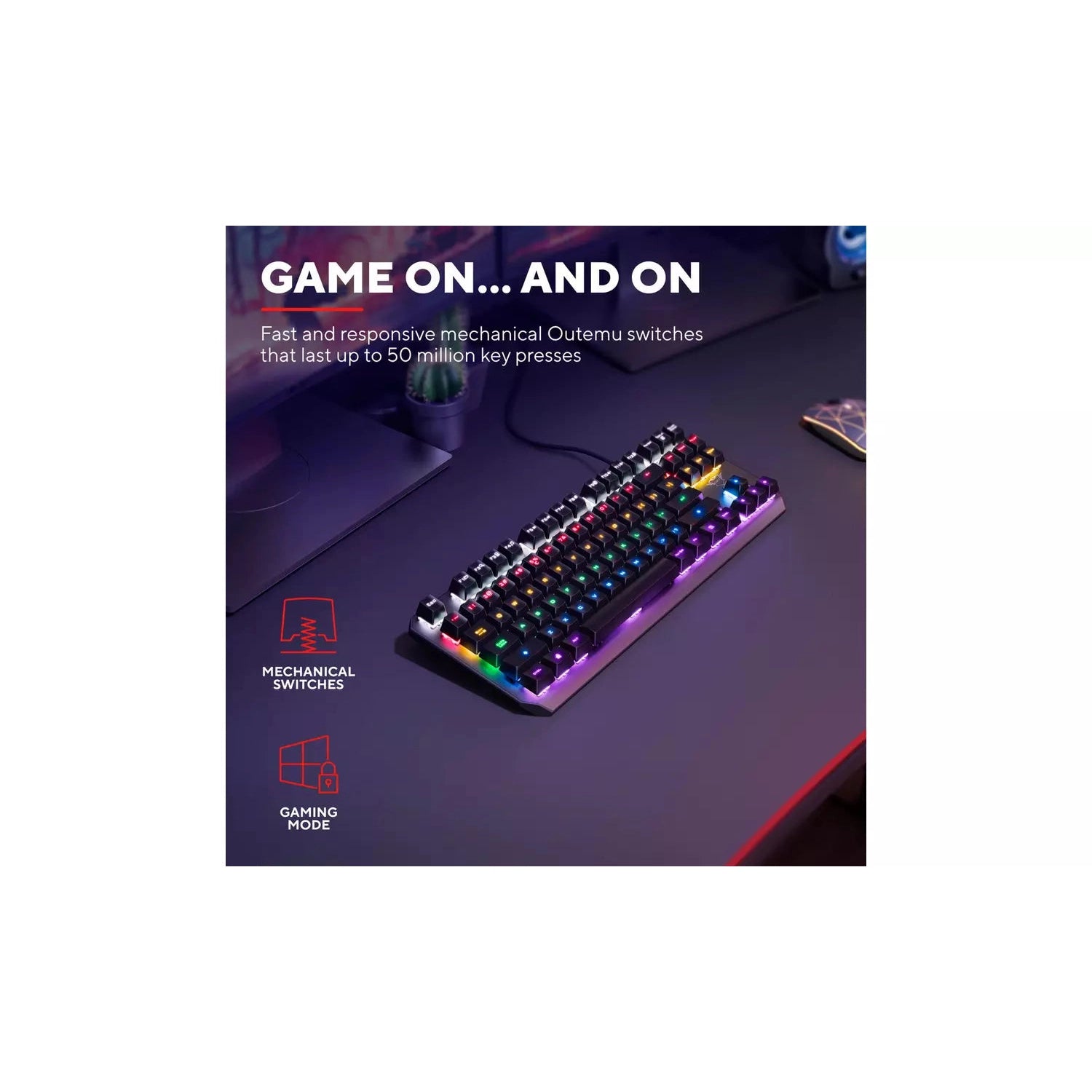 Trust Gaming GXT 834 Callaz Mechanical Gaming Keyboard - Refurbished Pristine