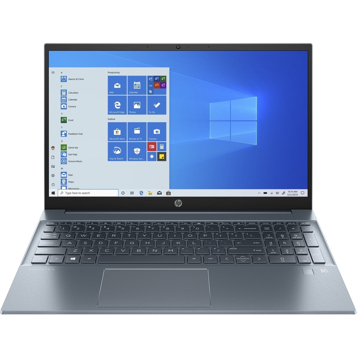 HP Pavilion 15-EH1502SA Laptop AMD Ryzen 3 5300 15.6" 8GB RAM 256GB SSD - Blue
