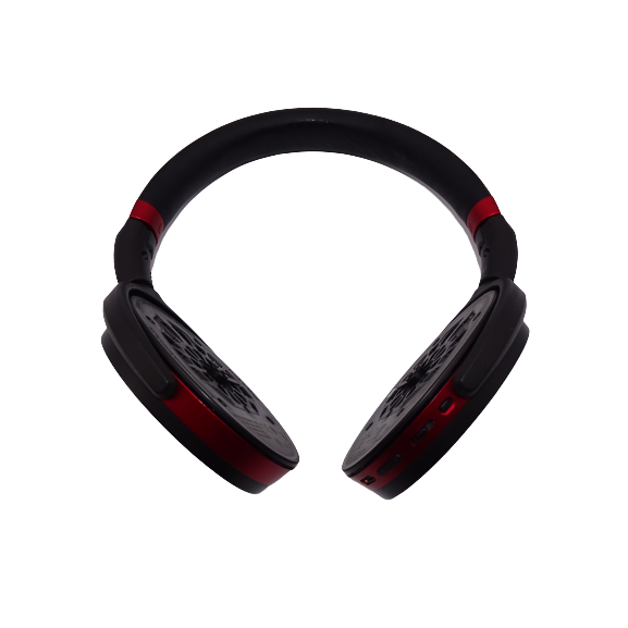 Sennheiser HD458BT Wireless Headphones - Black/Red - Refurbished Excellent - No Ear Pads
