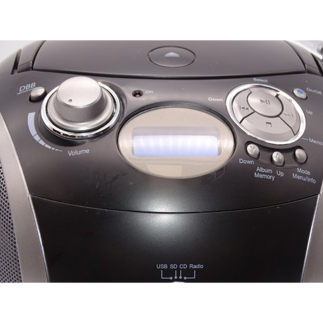 Roberts Radio Zoombox3 DAB/DAB+/FM/SD/USB Radio with CD Player - Black