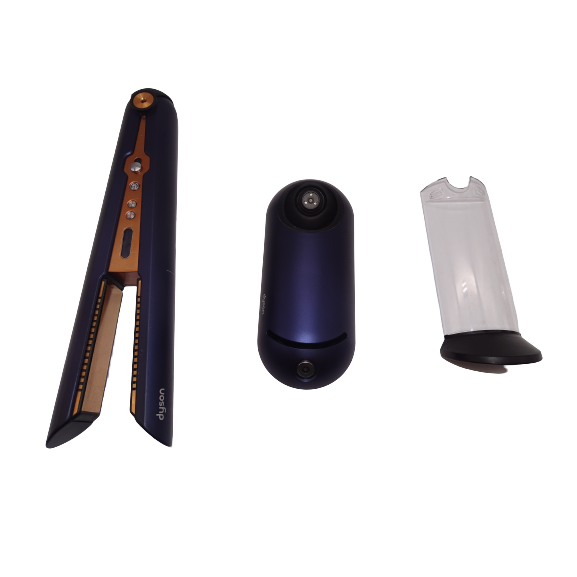 Dyson Corrale Hair Straighteners - Prussian Blue / Copper - DAMAGED PLATE & HAIR UNDER DISPLAY