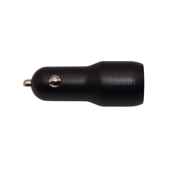 Belkin Dual USB-A Car Charger 24W - Black