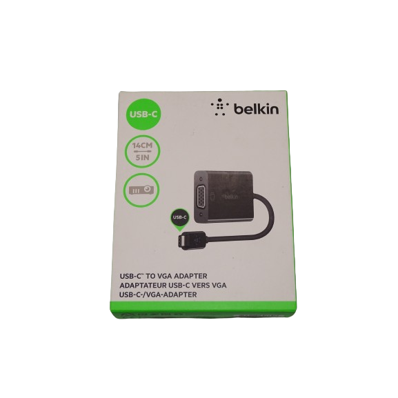 Belkin USB-C to VGA Adapter - Black