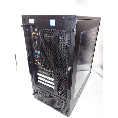 Custom Gaming PC, Intel Core i5-7600K, 1TB + 128GB, 16GB RAM, Nvidia GTX 1070 - Black - Refurbished Excellent - Scratched Plastic