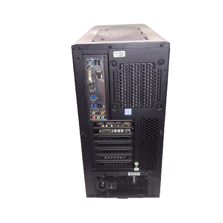 Custom Gaming PC with Corsair PC case, Intel Core i7-6700K, 256GB + 500GB, 16GB RAM, Nvidia GTX 1080 - Black - Refurbished Good