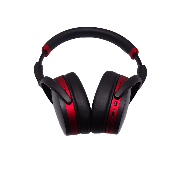 Sennheiser HD 458BT Noise Cancelling Bluetooth Over-Ear Headphones - Red/Black - Refurbished Good