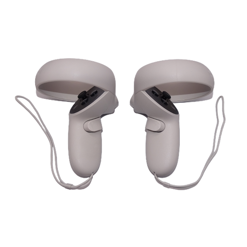 Oculus Quest 2 Virtual Reality Headset and Controllers, 128GB White- No Power Adapter - Refurbished Excellent