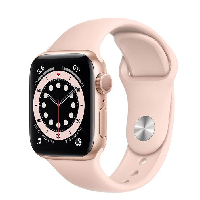 Apple Watch Series 6 GPS 44mm Gold Aluminium Pink Sand Sport Band - Refurbished Pristine
