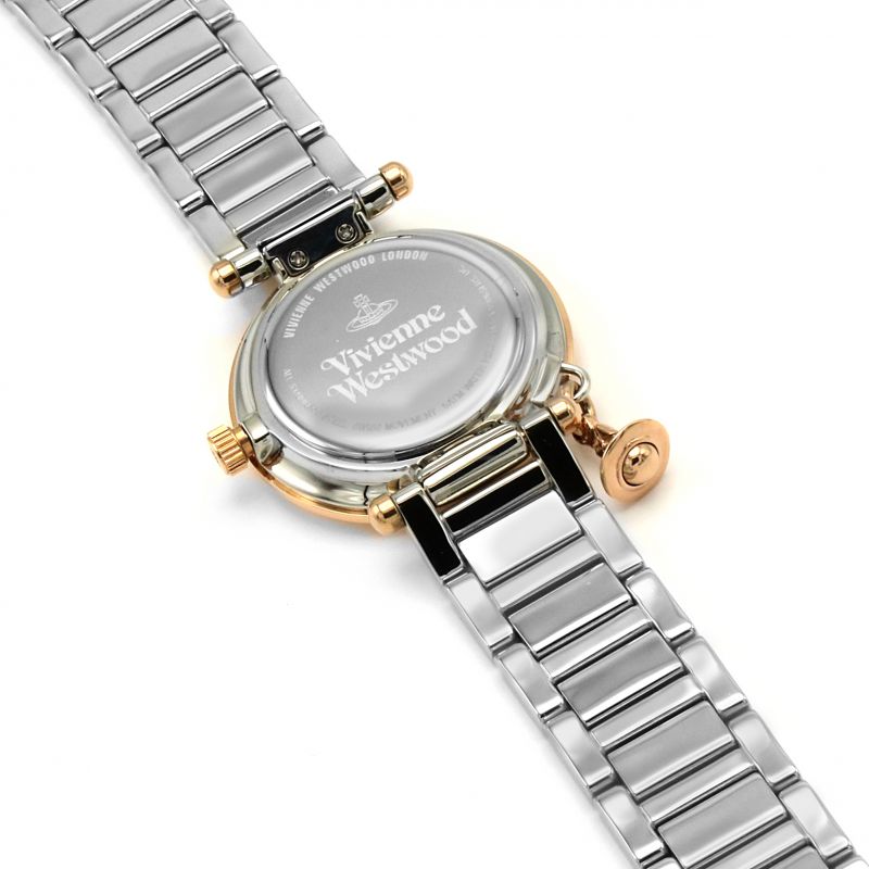 Vivienne Westwood VV006SLRS Ladies Orb Diamond Watch - Silver/Gold