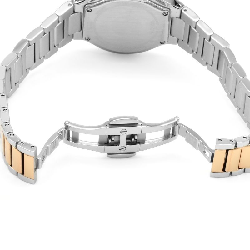 Bulova 98R274 Women's Modern Diamond Strap Watch - Silver / Rose Gold