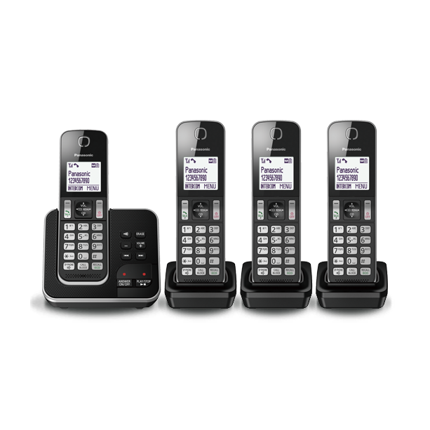 Panasonic KX-TGD624EB Digital Cordless Telephone, Black - Refurbished Excellent