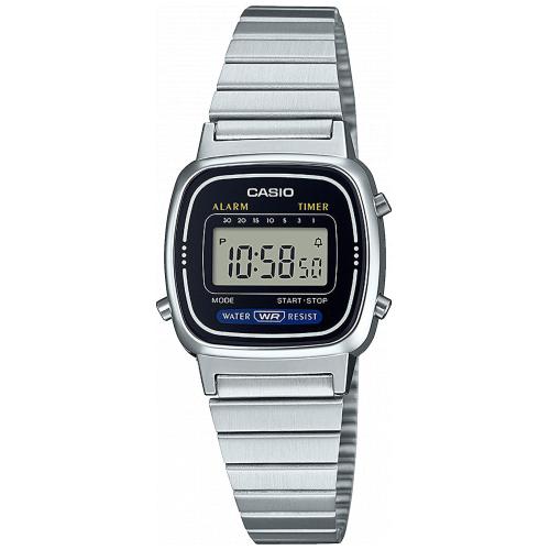 Casio LA670WEA-1EF Women's Vintage Bracelet Strap Watch - Silver