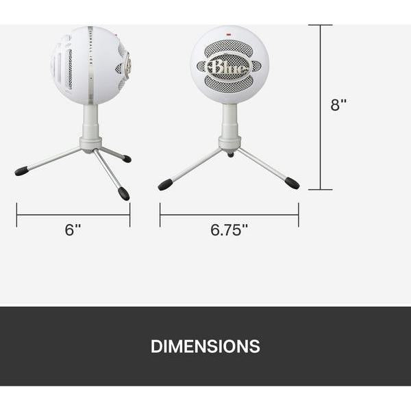 Logitech Blue Snowball iCE USB Microphone - White - Excellent