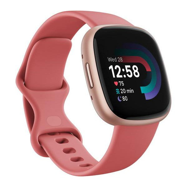 Fitbit Versa 4 Smart Watch - Pink Sand & Copper Rose - Refurbished Excellent