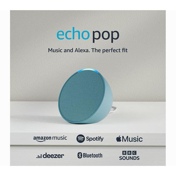 Amazon Echo Pop Smart Speaker - Midnight Teal - Excellent