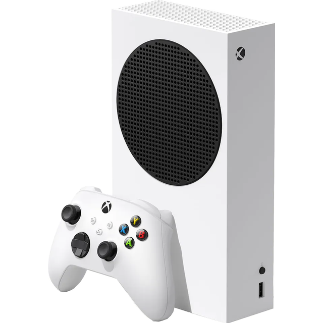Microsoft Xbox Series S 512GB Digital Console, Fortnite, Rocket League + Fall Guys Bundle, White - New - Soiled Packaging