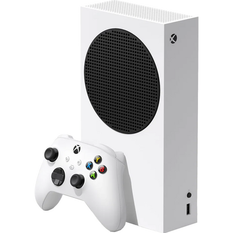 Microsoft Xbox Series S 512GB Digital Console, Fortnite, Rocket League + Fall Guys Bundle, White - New - Soiled Packaging
