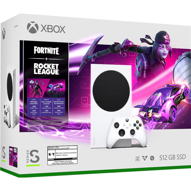 Microsoft Xbox Series S 512GB Digital Console, Fortnite + Rocket League Bundle, White - Refurbished Excellent