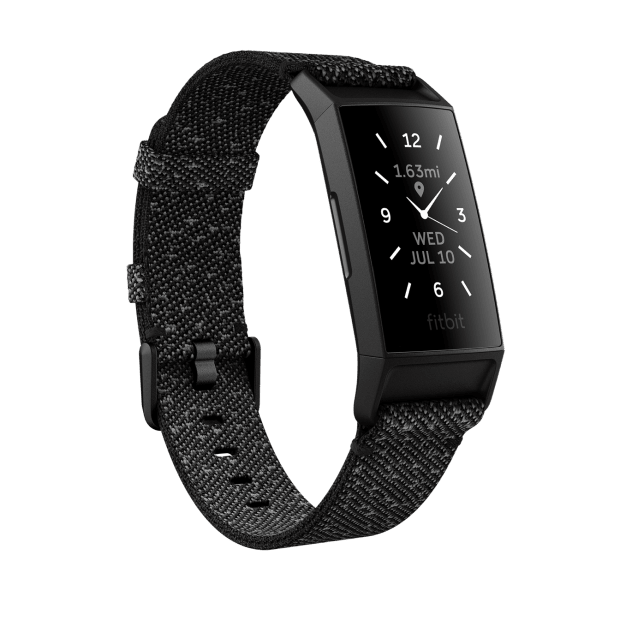 Fitbit Charge 4 Advanced Fitness Tracker with GPS - Granite Woven - Refurbished Pristine