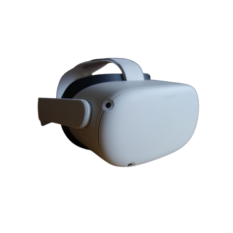 Oculus Quest 2 Virtual Reality Headset and Controllers, 256GB, White - Refurbished Good *Missing Parts* (153947)